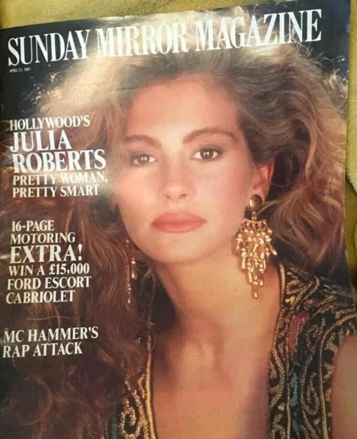 SUNDAY MIRROR MAGAZINE magazine side cover 21 April 1991