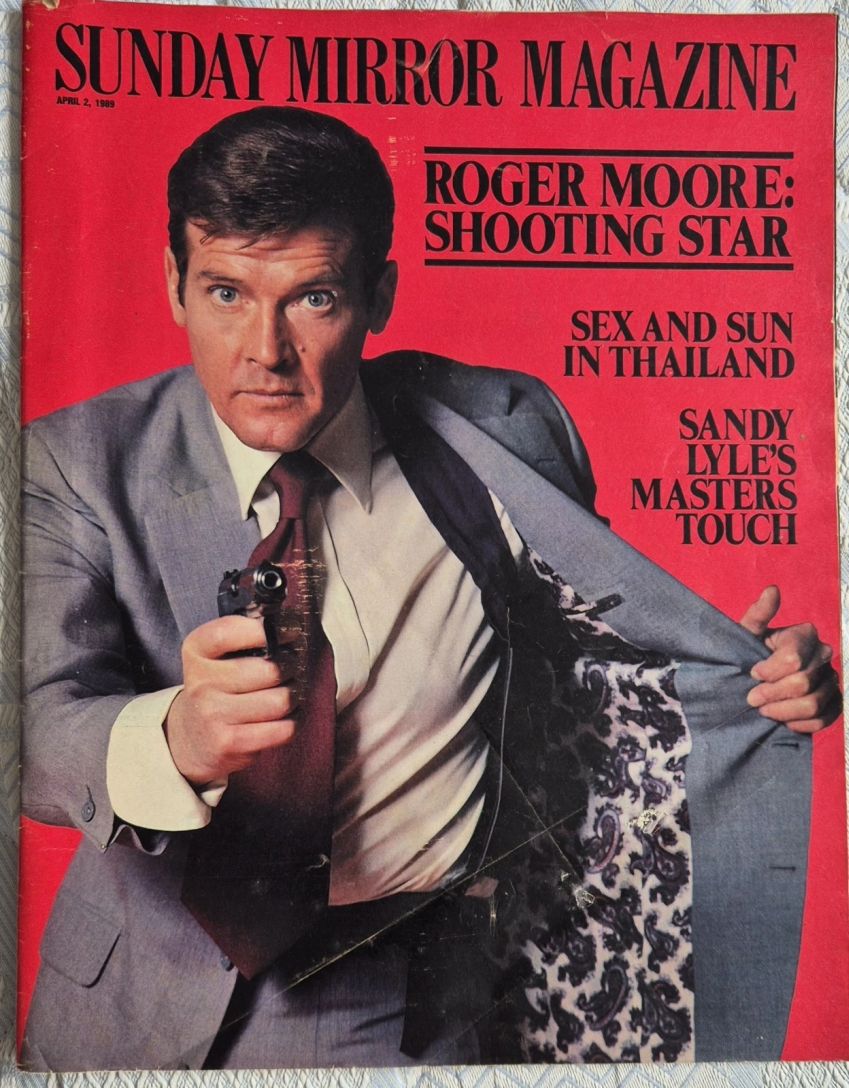 SUNDAY MIRROR MAGAZINE magazine side cover 2 April 1989