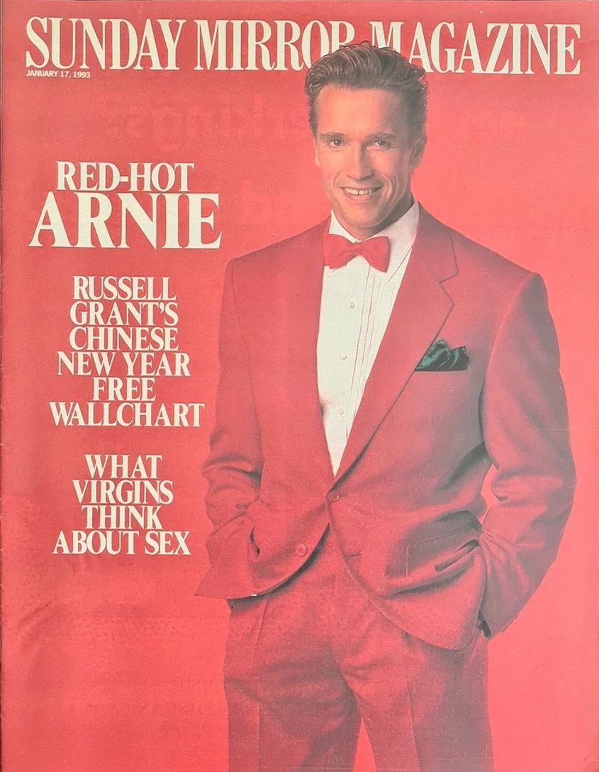 SUNDAY MIRROR MAGAZINE magazine side cover 17 January 1993