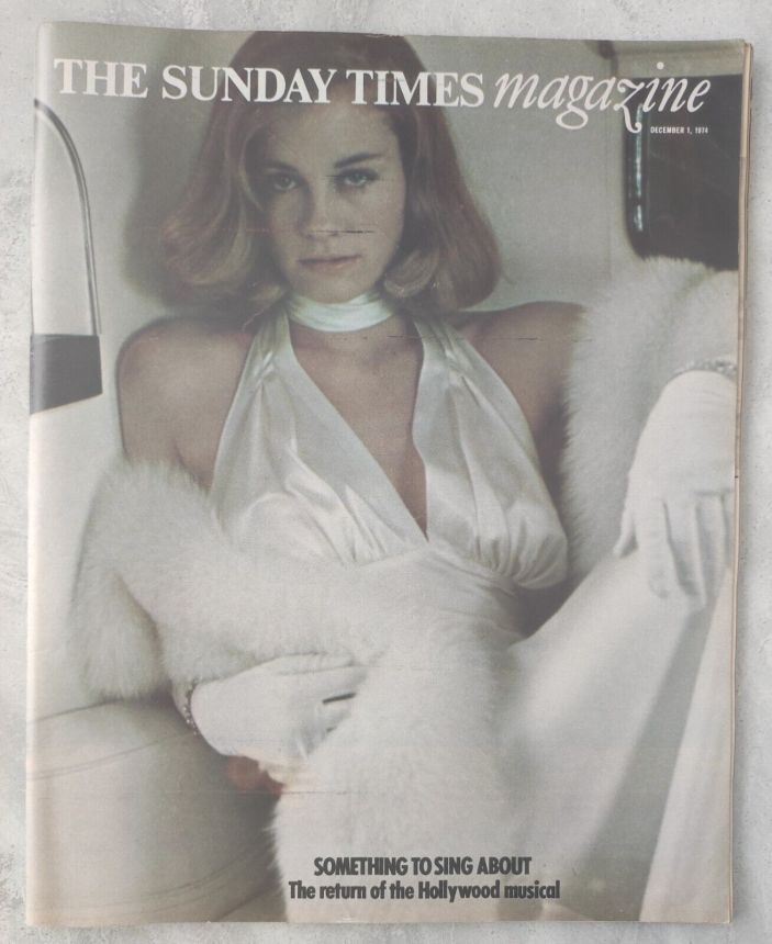 SUNDAY TIMES MAGAZINE|THE magazine side cover 1 December 1974