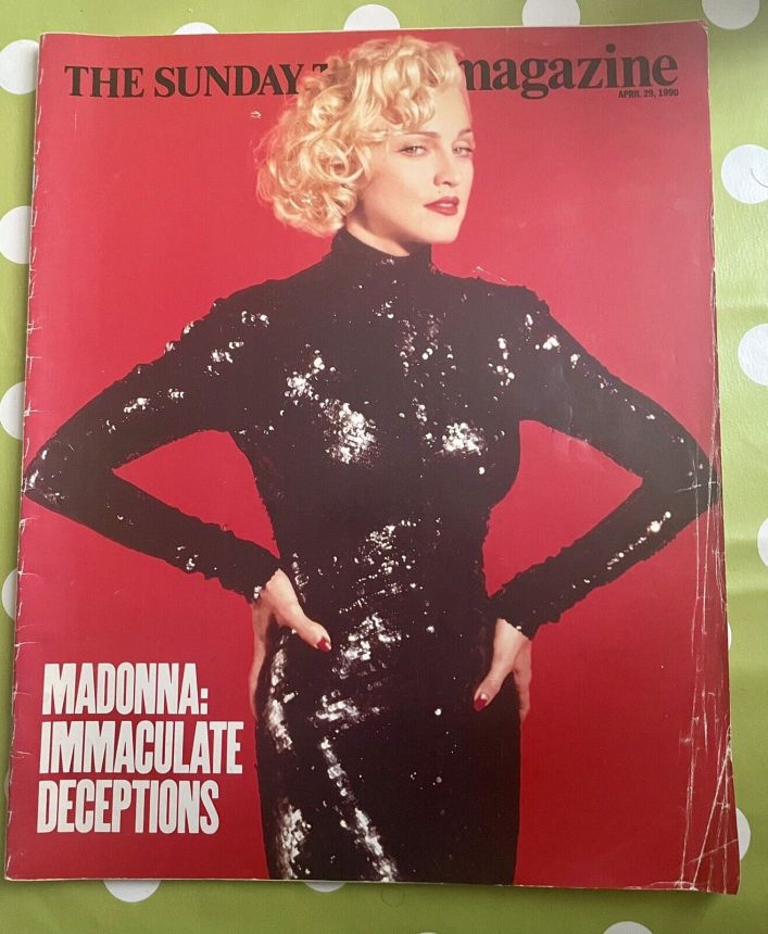 SUNDAY TIMES MAGAZINE|THE magazine side cover 29 April 1990