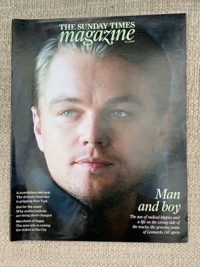 SUNDAY TIMES MAGAZINE|THE magazine side cover 11 January 2009