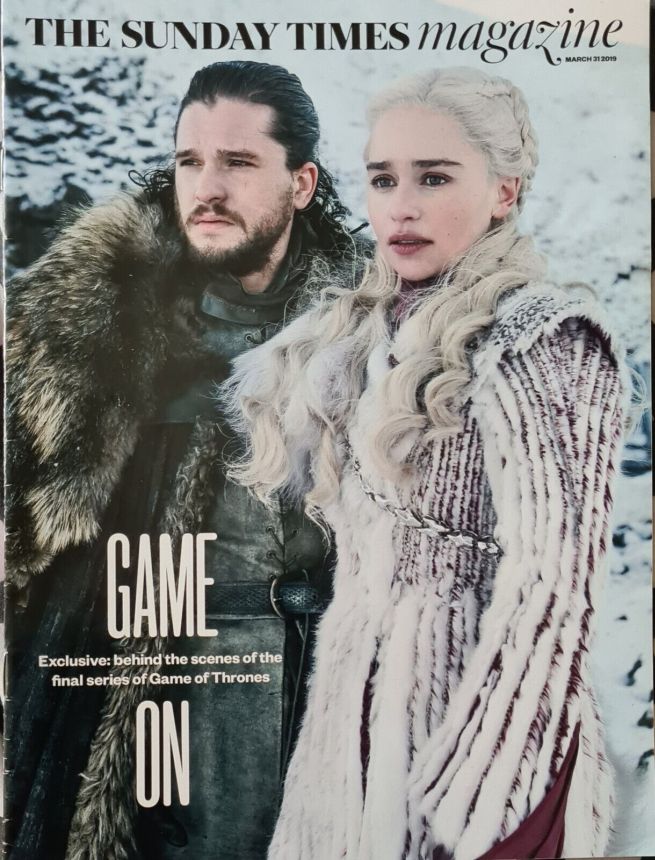 SUNDAY TIMES MAGAZINE|THE magazine side cover 31 March 2019