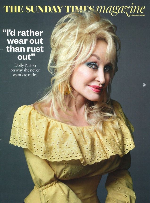 SUNDAY TIMES MAGAZINE|THE magazine side cover 22 November 2020