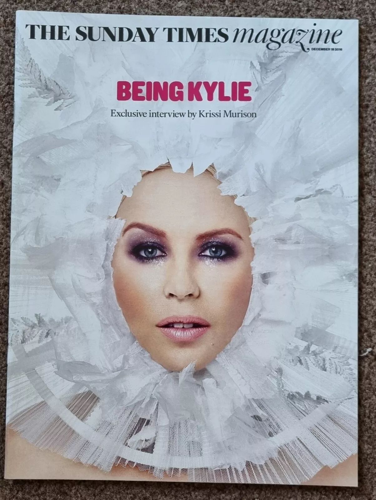 SUNDAY TIMES MAGAZINE|THE magazine side cover 16 December 2016