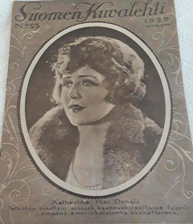 SUOMEN KUVALEHTI magazine side cover Issue 23   1922