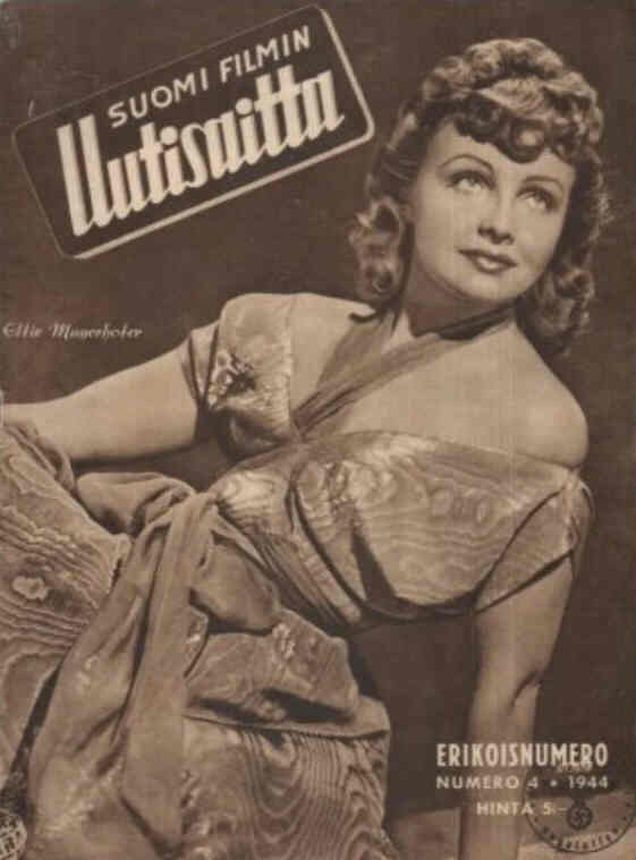 SUOMI FILMIN UUTISUITTA magazine side cover Issue 4   1944