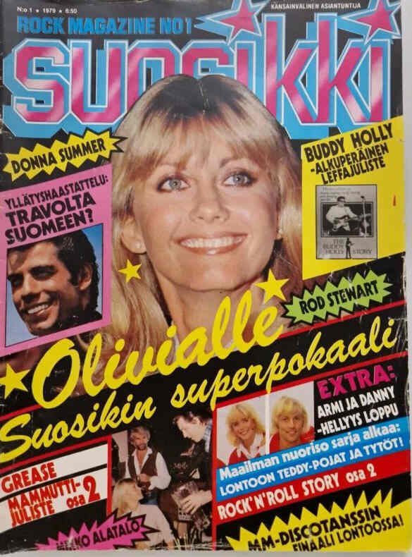 SUOSIKKI magazine side cover Issue 1   1979