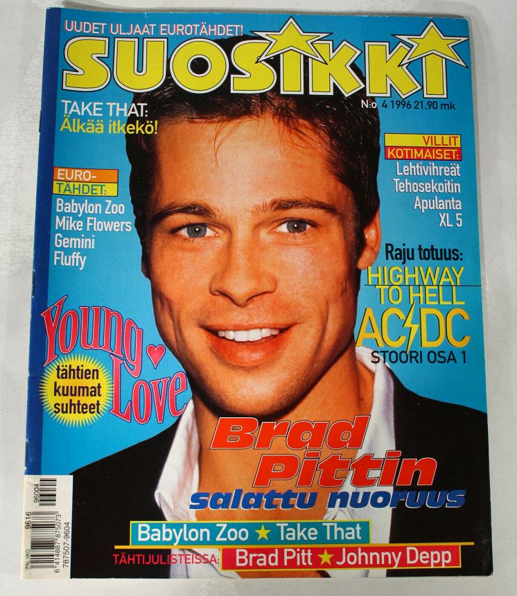 SUOSIKKI magazine side cover  April 1996