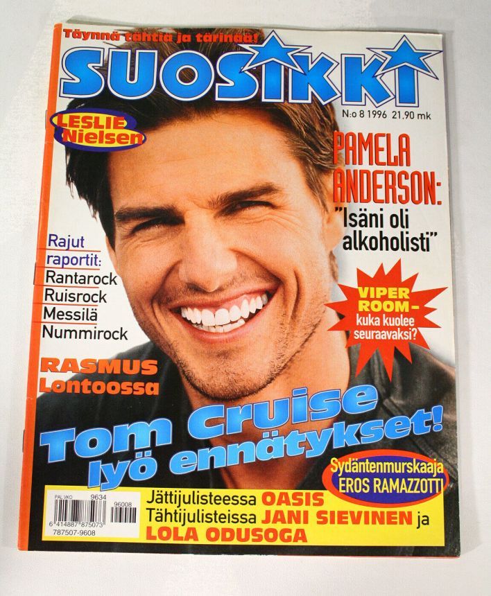 SUOSIKKI magazine side cover  August 1996