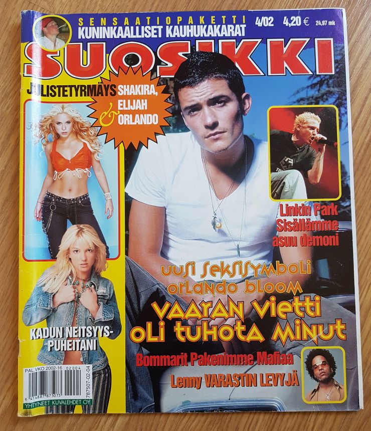 SUOSIKKI magazine side cover  April 2002
