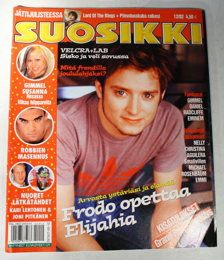 SUOSIKKI magazine side cover  December 2002