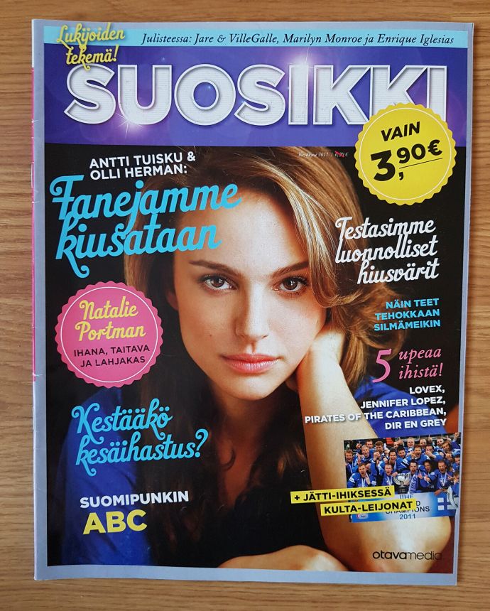 SUOSIKKI magazine side cover  June 2011