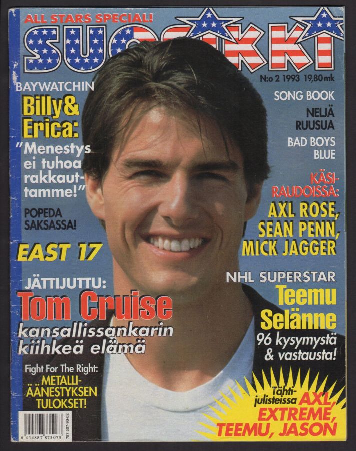 SUOSIKKI magazine side cover  February 1993