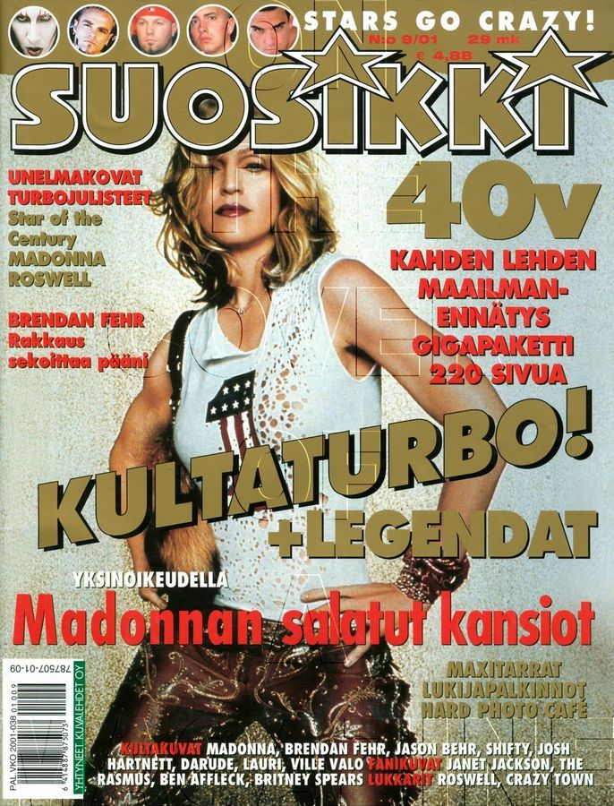 SUOSIKKI magazine side cover Issue 9 September 2001