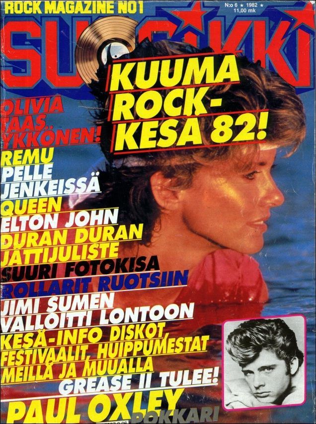 SUOSIKKI magazine side cover Issue 6  1982