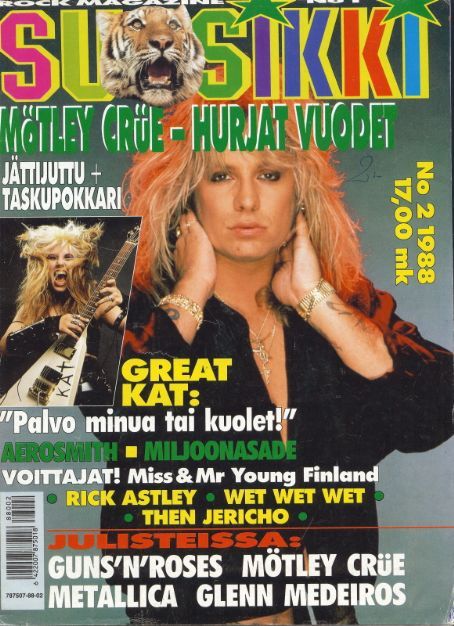 SUOSIKKI magazine side cover Issue 2  1988