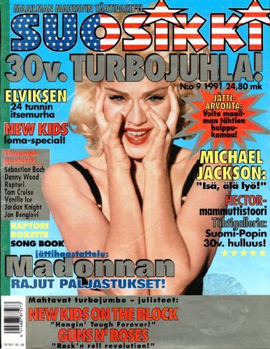 SUOSIKKI magazine side cover Issue 9  1991