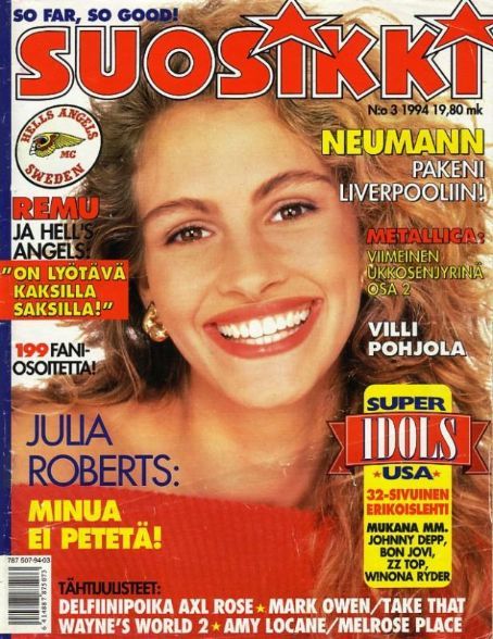 SUOSIKKI magazine side cover Issue 3 March 1994