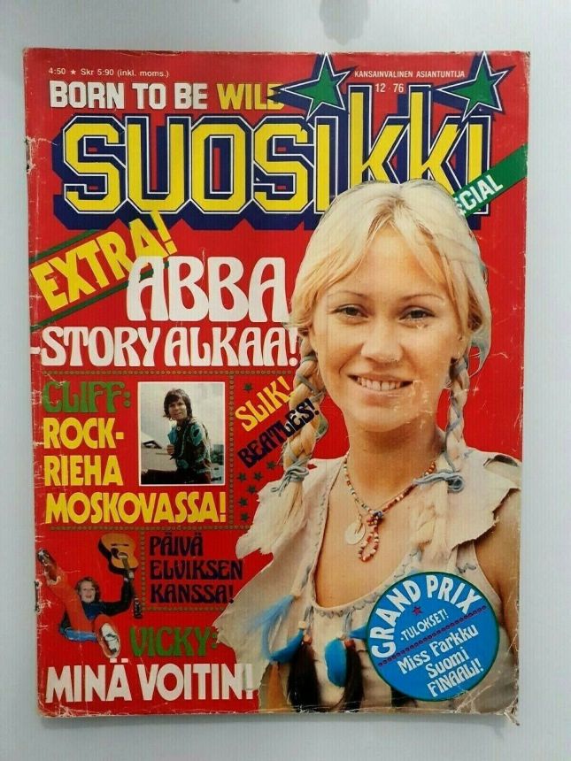 SUOSIKKI magazine side cover  December 1976