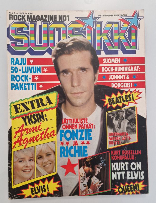 SUOSIKKI magazine side cover  March 1979