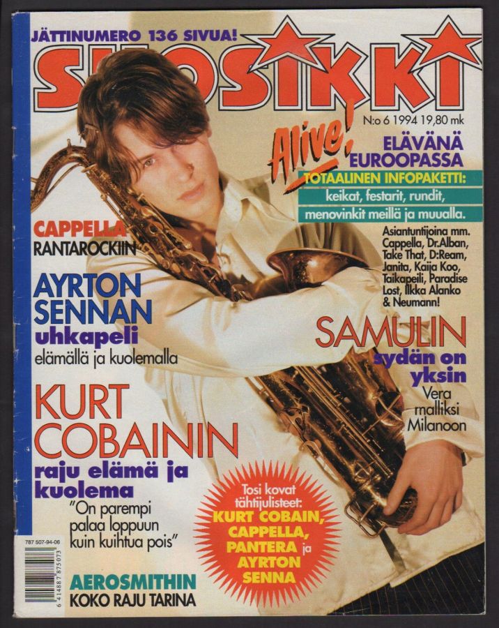 SUOSIKKI magazine side cover Issue 6   1994