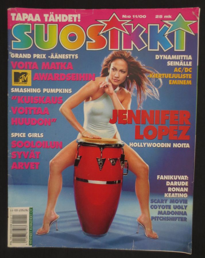 SUOSIKKI magazine side cover  November 2000