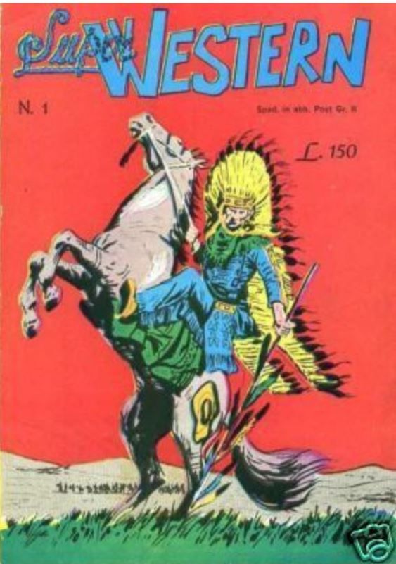 SUPER WESTERN magazine side cover Issue 1 ? 
