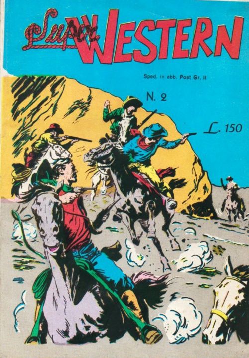 SUPER WESTERN magazine side cover Issue 2  1964