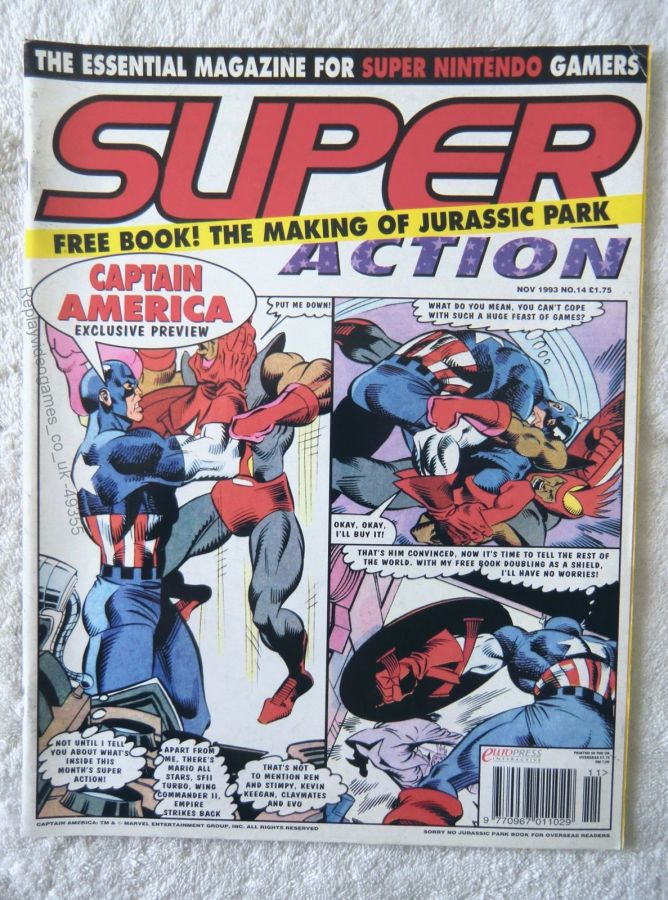 SUPER ACTION magazine side cover Issue 14  November 1993