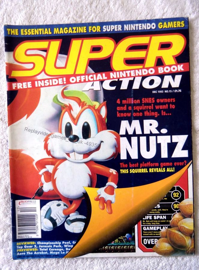SUPER ACTION magazine side cover Issue 15  December 1993