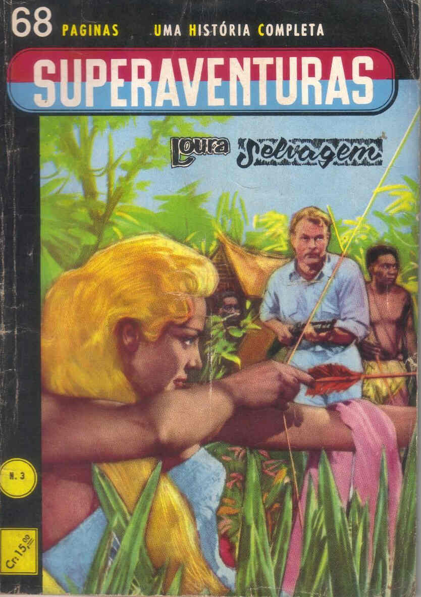 SUPERAVENTURAS magazine side cover Issue 3 February 1961
