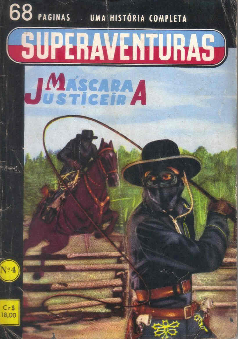 SUPERAVENTURAS magazine side cover Issue 4 March 1961