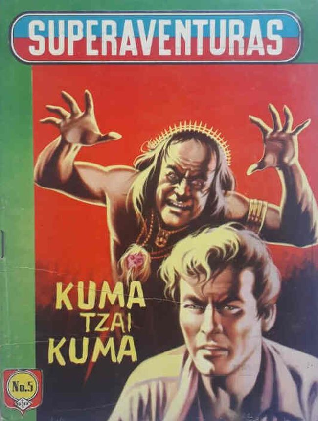 SUPERAVENTURAS magazine side cover Issue 5  April 1961