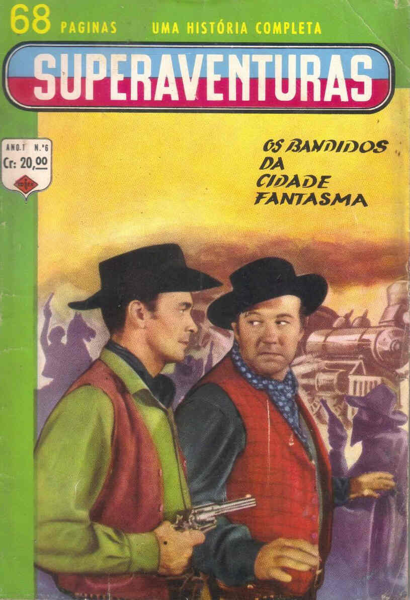SUPERAVENTURAS magazine side cover Issue 6 May 1961
