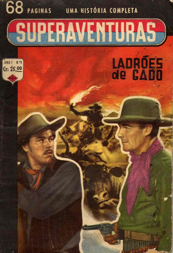 SUPERAVENTURAS magazine side cover Issue 8 July 1961