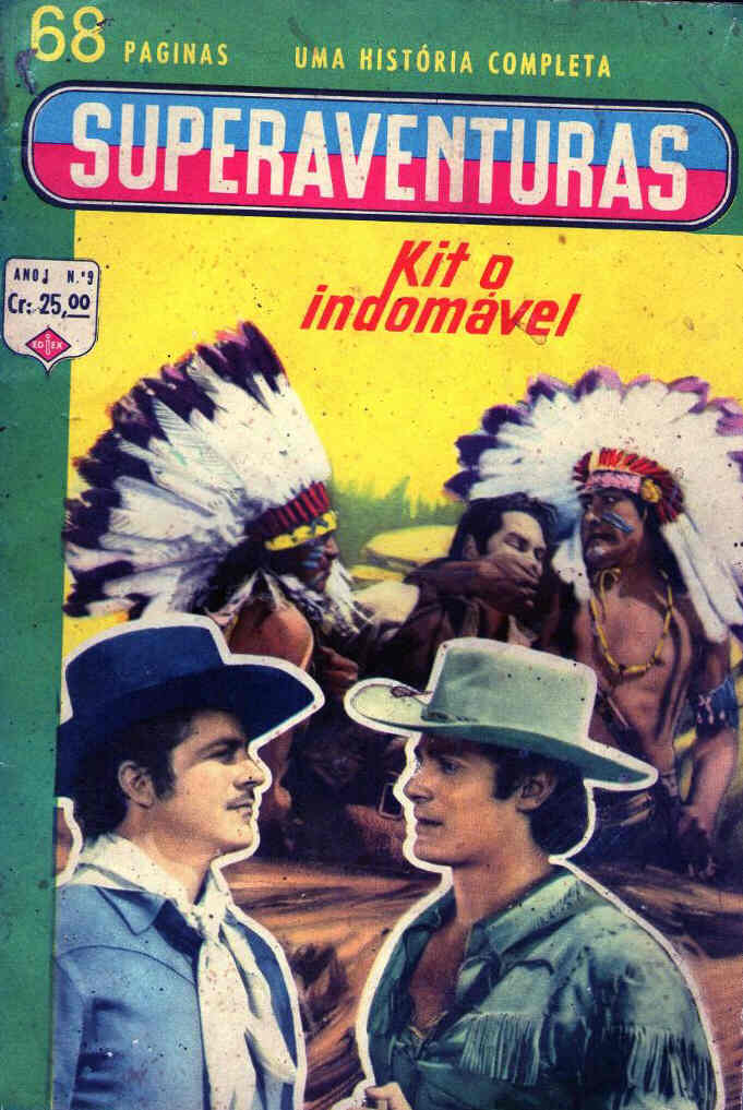 SUPERAVENTURAS magazine side cover Issue 9 August 1961
