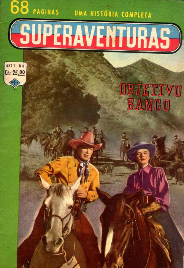 SUPERAVENTURAS magazine side cover Issue 10 September 1961