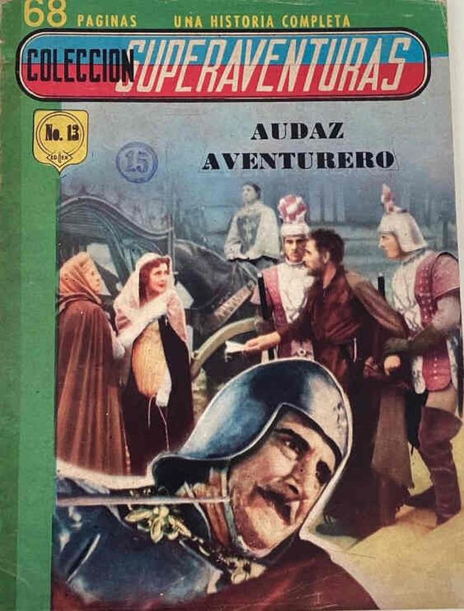 SUPERAVENTURAS magazine side cover Issue 13  January 1962
