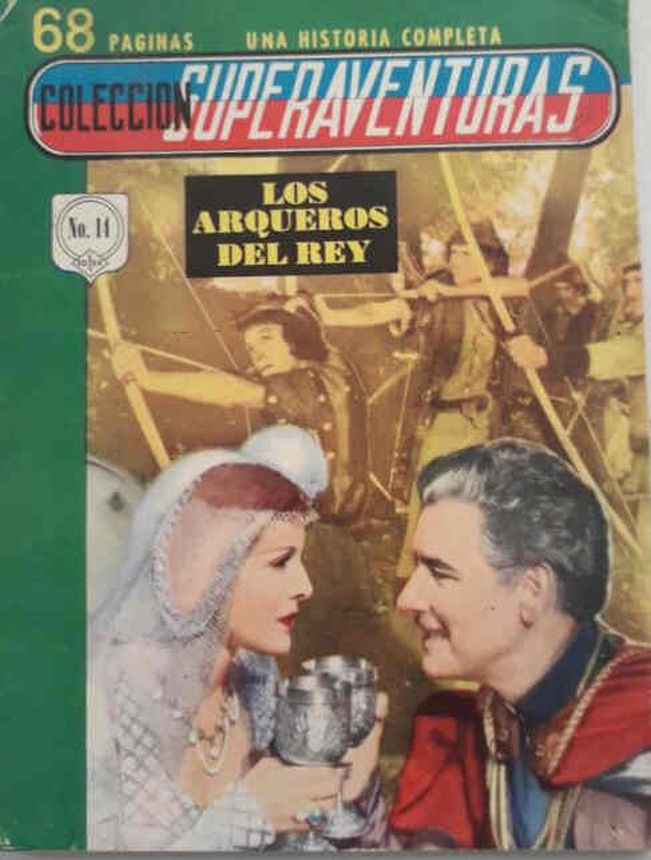 SUPERAVENTURAS magazine side cover Issue 14  January 1962