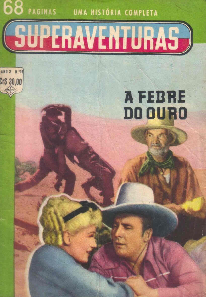 SUPERAVENTURAS magazine side cover Issue 15 March 1962