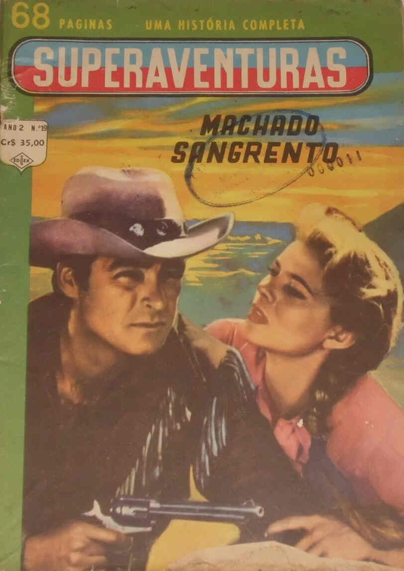 SUPERAVENTURAS magazine side cover Issue 19  1962