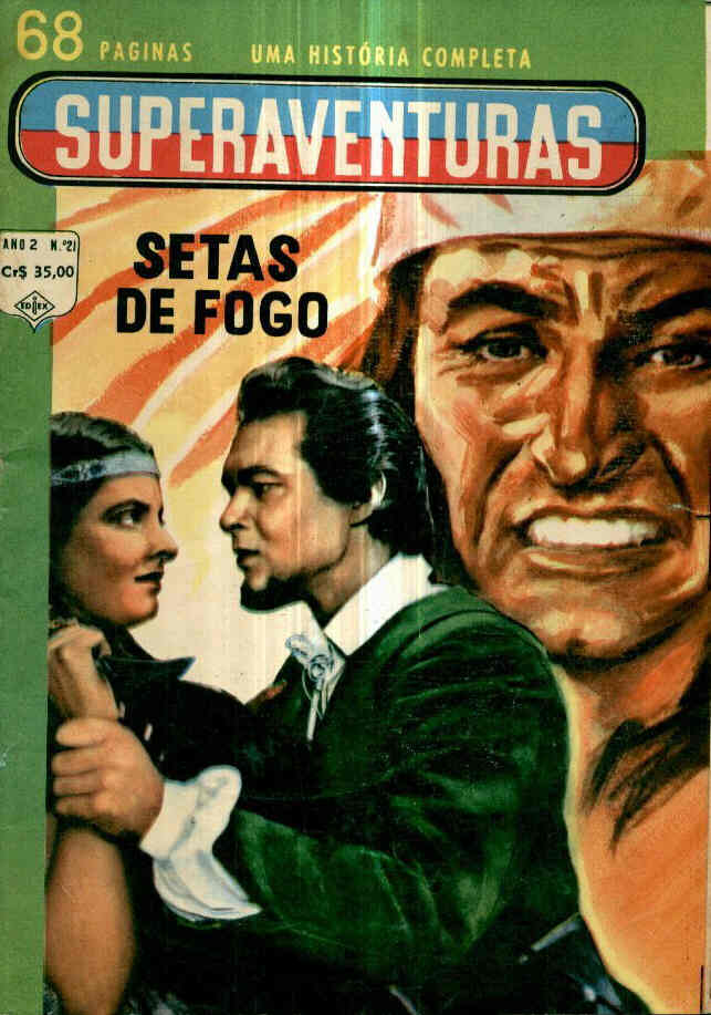 SUPERAVENTURAS magazine side cover Issue 21  1962