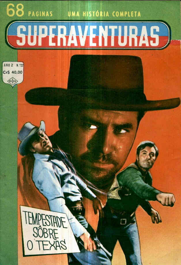 SUPERAVENTURAS magazine side cover Issue 22  1962