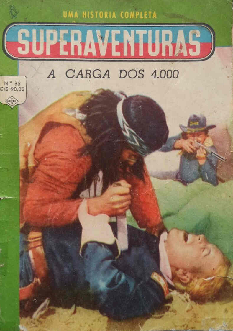 SUPERAVENTURAS magazine side cover Issue 35  1963
