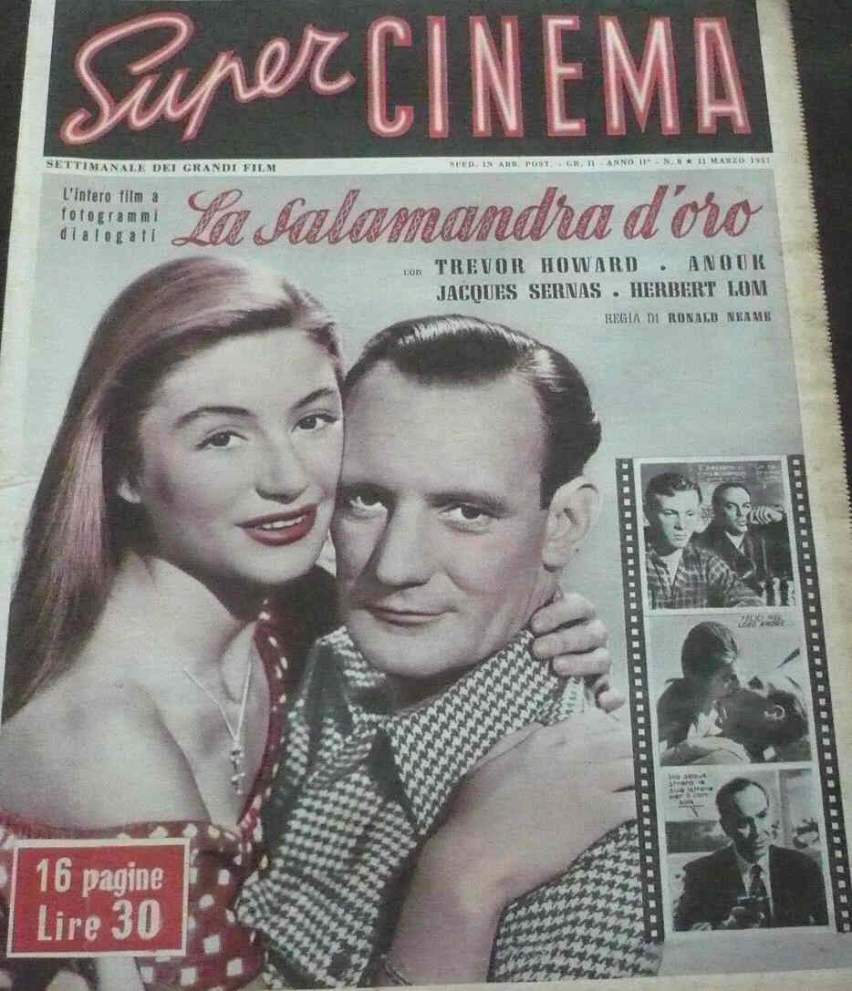 SUPER CINEMA magazine side cover Issue 8 11 March 1951