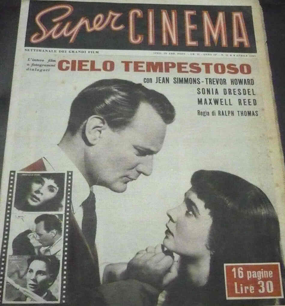 SUPER CINEMA magazine side cover Issue 12 8 April 1951