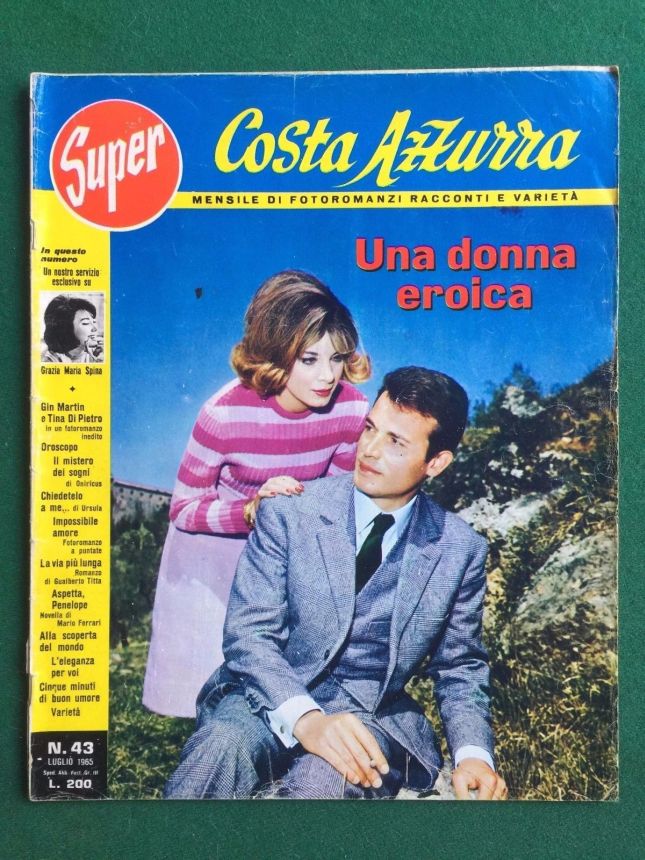 SUPER COSTA AZZURRA magazine side cover Issue 43  July 1965