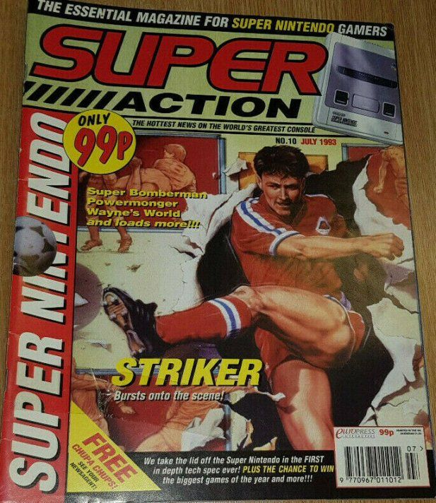 SUPER ACTION magazine side cover Issue 10  July 1993