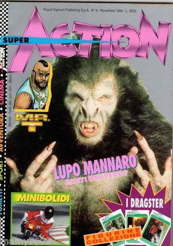 SUPER ACTION (IT) magazine side cover Issue 6  November 1994